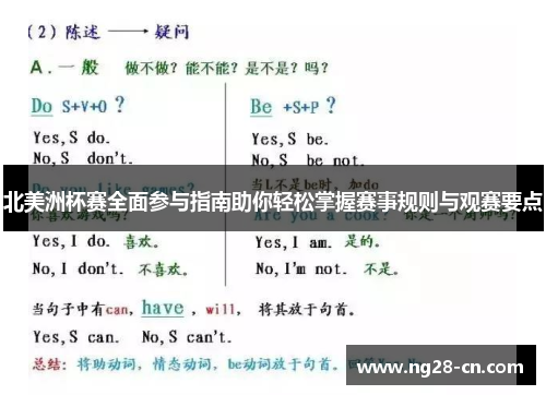 北美洲杯赛全面参与指南助你轻松掌握赛事规则与观赛要点 北美洲杯赛全面参与指南助你轻松掌握赛事规则与观赛要点